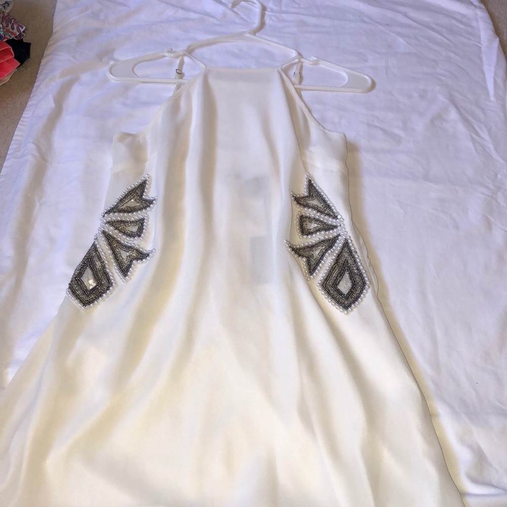 Never worn sequined cream/white dress
